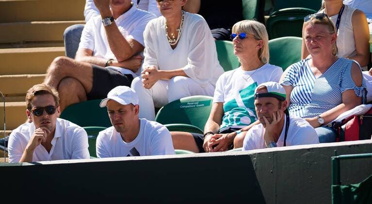 July 4, 2019 - London, GREAT BRITAIN - Rainer Schuettler watches Angelique Kerber at the 2019 Wimbledon Championships Grand Slam Tennis Tournament againsr Lauren Davis of the United States Wimbledon Championships 2019, Tennis, London, Great Britain - July 4 - ZUMAa181 20190704_zaa_a181_206 Copyright: xAFP7x