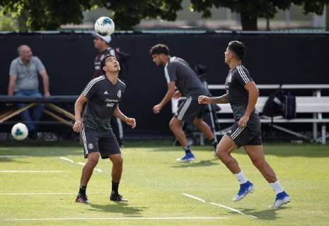 Players of the Mexican national soccer team participate in a training session in Chicago, USA, 4 July 2019. Mexico will face the United States on Sunday for the CONCACAF Gold Cup final. Training of the Mexican national soccer team !ACHTUNG: NUR REDAKTIONELLE NUTZUNG!  Copyright: xKAMILxKRZACZYNSKIx AME3656 20190705-636978886309251508