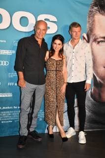 Heiner Lauterbach with wife Viktoria and Toni Kroos Premiere of the feature film Kroos Mathäser Filmpalast Kino München 04 July 2019