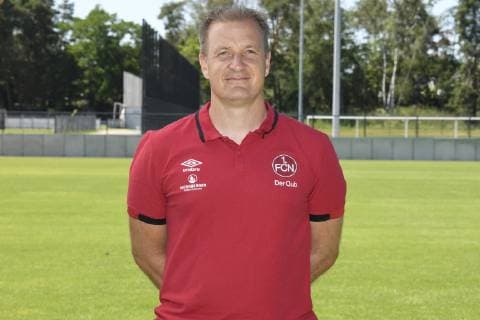 04 07 2019 1 FC Nuernberg FCN Club Season 2019 2012 Photo shooting Portrait Florian Klausner Athletics and Reha Coach 1 FC Nuernberg FCN Single photo Single photo Portrait Portrait Headshot