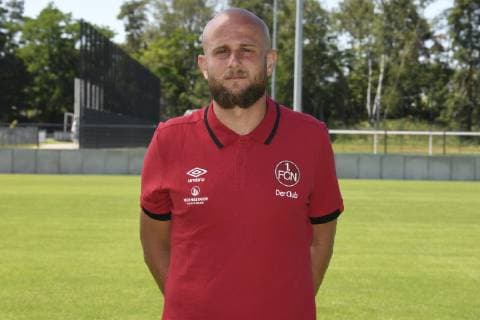 04 07 2019 1 FC Nuernberg FCN Club Season 2019 2012 Photo shooting Portrait shooting Nate Weiss Individual and Technique trainer 1 FC Nuernberg FCN Single picture Single picture Portrait Portrait Head picture