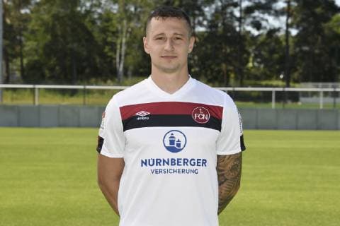 04 07 2019 1 FC Nuremberg FCN Club Season 2019 2012 Photo opportunity Portrait Adam Zrelak 11, 1 FC Nuremberg FCN Single picture Single picture Portrait Portrait Head picture