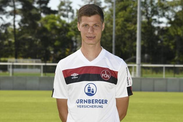 04 07 2019 1 FC Nuremberg FCN Club Season 2019 2012 Photo shoot Portrait Patrick Erras 29, 1 FC Nuremberg FCN Single picture Single picture Portrait Portrait Head picture