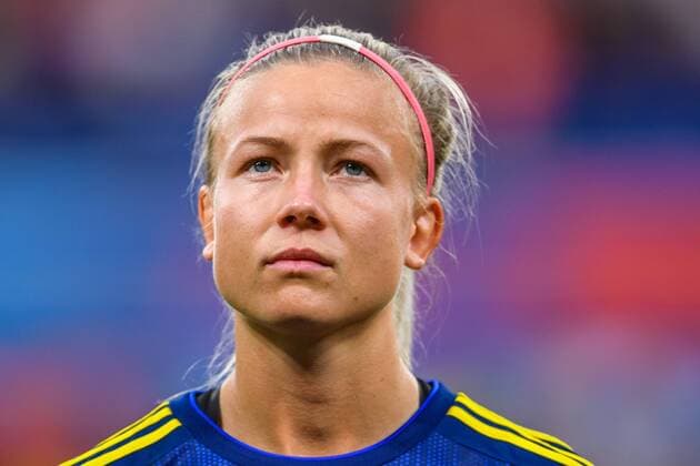 190703 Hanna Glas or Sweden ahead of the FIFA Womens World Cup semi final match between Netherlands and Sweden on July 3, 2019 in Lyon Photo Petter Arvidson Picture Agency Code PA 180100 bbeng soccer football soccer womens women women france france world Cup championships 2019 world championships world championship fifa 2019 world cup semi-final semi-final knockout stage sweden sweden netherlands netherlands,  Copyright: PETTERxARVIDSON BB190703PA258