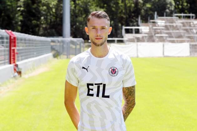 Dominik Lanius FC Viktoria Cologne 3 League, portrait date 2019 2020,