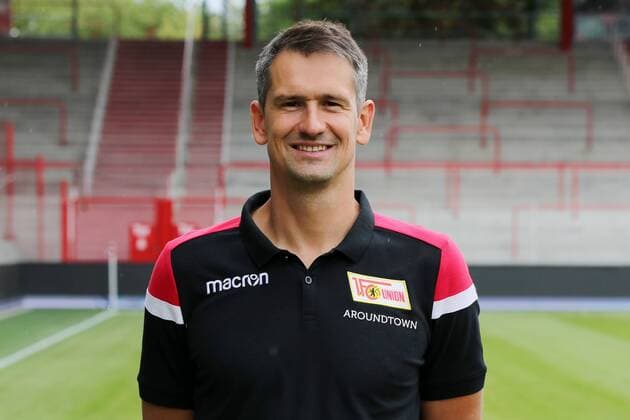 Goalkeeper Coach Michael Gspurning Sport Football Football Bundesliga Men DFL Portrait Date Season 2019 2020 06 07 2019 Team Photo 1 FC Union Berlin FCU Squad, Introduction, Presentation, Press Event