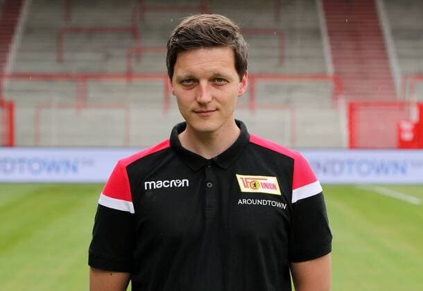 Clemens Gwinner Doctor Sports Soccer Soccer Bundesliga Men DFL Portrait Date Season 2019 2020 06 07 2019 Team Photo 1 FC Union Berlin FCU Squad, Introduction, Presentation, Press Event