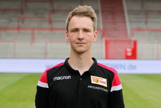 Maximilian Perschk Physiotherapist Sports Soccer Soccer Bundesliga Men DFL Portrait Date Season 2019 2020 06 07 2019 Team Photo 1 FC Union Berlin FCU Squad, Presentation, Press Date