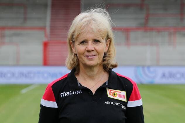Susi Kopplin Team Manager Sports Soccer Soccer Bundesliga Men DFL Portrait Date Season 2019 2020 06 07 2019 Team Photo 1 FC Union Berlin FCU Squad, Introduction, Presentation, Press Event