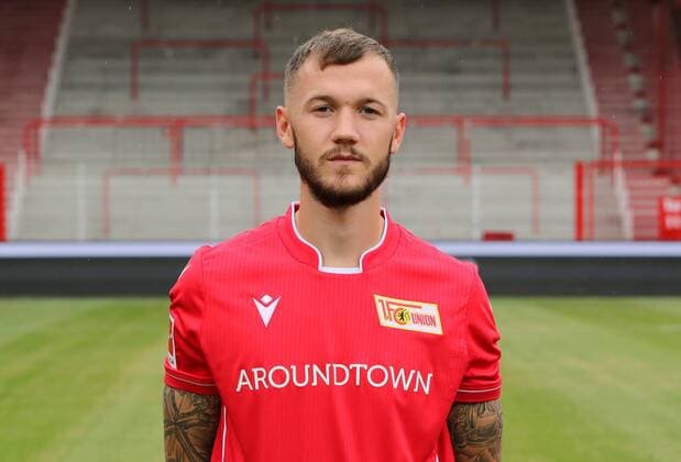 Marcel Hartel Sport Football Soccer Bundesliga Men DFL Portraitmin Season 2019 2020 06 07 2019 Team photo 1 FC Union Berlin FCU Squad, Presentation, Press date