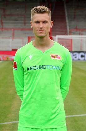 Goalkeeper Moritz Nicolas Sport Football Football Bundesliga Men DFL Portrait date Season 2019 2020 06 07 2019 Team photo 1 FC Union Berlin FCU Squad, presentation, press event