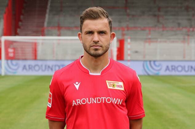 Ken Reichel Sport Football Soccer Bundesliga Men DFL Portrait date Season 2019 2020 06 07 2019 Team photo 1 FC Union Berlin FCU Squad, presentation, press event