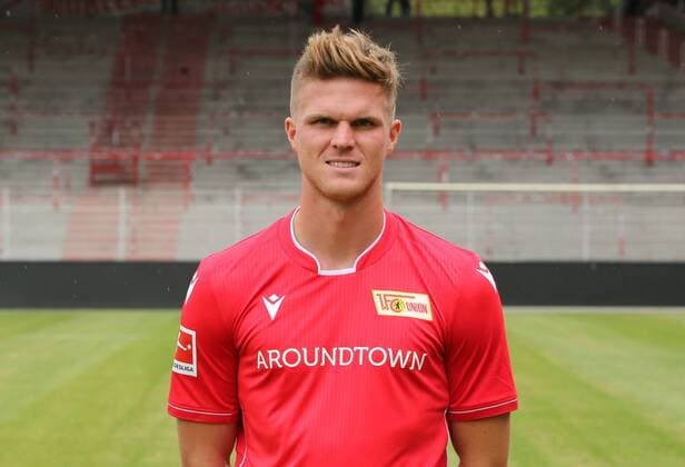 Marius Bülter Sports Soccer Soccer Bundesliga Men DFL Portraitmin Season 2019 2020 06 07 2019 Team Photo 1 FC Union Berlin FCU Squad, Presentation, Press Date