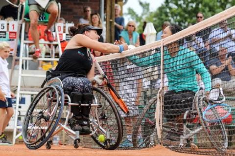 Katharina KRUGER GER 2 and Zhenzhen ZHU CHN 5 , 31 German Open Wheelchair Tennis 2019, ITF, Berlin, 06 07 2019,