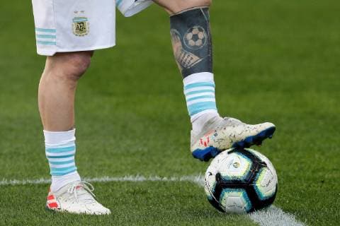Argentina s national soccer team player Lionel Messi warms up during the Copa America 2019 3rd place soccer match between Argentina and Chile, at Arena Corinthians Stadium in Sao Paulo, Brazil, 6 July 2019. Argentina vs. Chile !ACHTUNG: NUR REDAKTIONELLE NUTZUNG!  Copyright: xPauloxWhitakerx SCA2518 20190706-636980440701655184