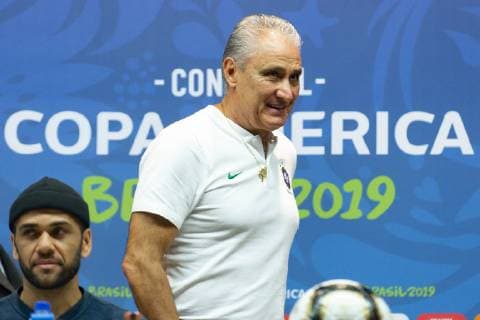 Coletiva Equipe do Brasil RIO DE JANEIRO, RJ - 06.07.2019: COLETIVA EQUIPE DO BRASIL - Tite Technician during the press conference, PK, Pressekonferenz of the Brazil national team, Nationalteam held in Maracanã, on Saturday night in Rio de Janeiro, Brazil. (Photo: Celso Pupo Fotoarena) x1759165x  CelsoxPupo