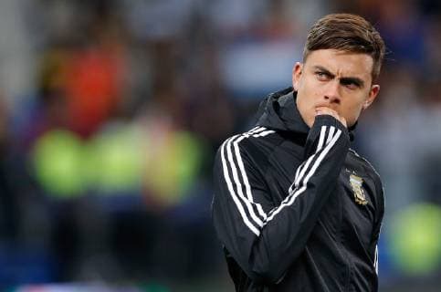 Argentina vs. Chile SÃO PAULO, SP - 06.07.2019: ARGENTINA VS. CHILE - Paulo Dybala from Argentina during a match between Argentina and Chile, valid for the third place match of Copa America 2019, held this Saturday (06) at the Corinthians Arena in São Paulo, SP. (Photo: Marcelo Machado de Melo Fotoarena) x1759216x  MarceloxMachadoxdexMelo