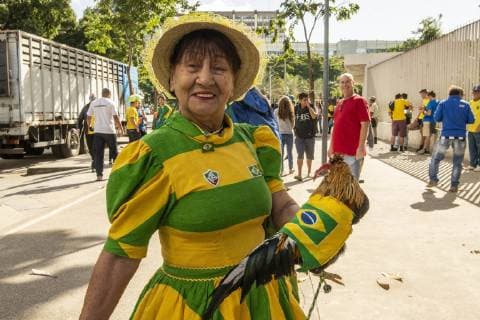 Fußball, Copa America, Finale, Brasilien - Peru vor Spielbeginn Brazil vs. Peru RIO DE JANEIRO, RJ - 07.07.2019: BRAZIL VS. PERU - Valid during the Copa America 2019 final, held this Sunday (07) at the Maracanã Stadium in Rio de Janeiro, RJ. (Photo: Celso Pupo Fotoarena) x1759375x  CelsoxPupo