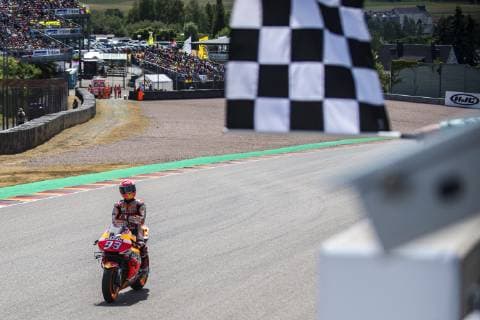 IPP20190707 Motorsports: MotoGP World Championship, WM, Weltmeisterschaft GP of Germany, Marc Marquez Vince il GP (Verwendung nur in Deutschland - GERMANY ONLY) *** IPP20190707 Motorsports MotoGP World Championship, GP of Germany, Marc Marquez Vince il GP Use only in Germany GERMANY ONLY 