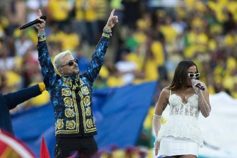 Brazil vs. Peru RIO DE JANEIRO, RJ - 07.07.2019: BRAZIL VS. PERU - Singer Anitta during a match between Brazil and Peru, valid for the Copa America 2019 final, held this Sunday (07) at the Maracanã Stadium in Rio de Janeiro, RJ. (Photo: Celso Pupo Fotoarena) x1759489x  CelsoxPupo