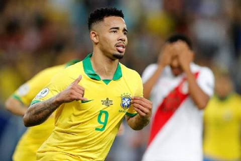 Brazil s Gabriel Jesus scores a goal during the Copa America 2019 final soccer match between Brazil and Peru, at Maracana Stadium in Rio de Janeiro, Brazil, 7 July 2019. Brazil vs. Peru !ACHTUNG: NUR REDAKTIONELLE NUTZUNG!  Copyright: xFernandoxMaiax SCA26173 20190707-636981369646934679