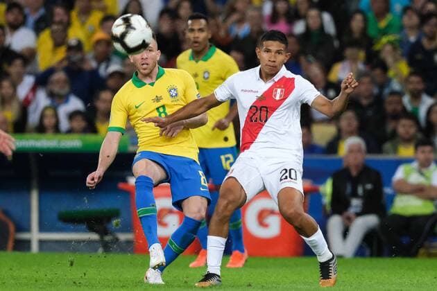 July 7, 2019 - Rio De Janeiro, RIO DE JANEIRO, BRASIL - Brazil and Peru hold a match valid for the final of Copa America Brasil 2019, on sunday afternoon (07), at the Jornalista Mario Filho Stadium (MaracanoÂ£) in Rio de Janeiro- RJFoto: Diego MaranhoÂ£o BRAZIL X PERU - ZUMAa187 20190707_zsa_a187_076 Copyright: xDiegoxMaranhoÂ£O AmxPressx&xImax