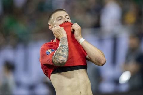 CHICAGO, IL - JULY 07: USA forward Paul Arriola (7) reacts after a shot on goal during the CONCACAF Gold Cup final match between the United States and Mexico on July 07, 2019, at Soldier Field in Chicago, IL. (Photo By Patrick Gorski Icon Sportswire) SOCCER: JUL 07 CONCACAF Gold Cup Finals - USA v Mexico Icon07071907