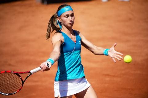 190708 Aleksandra KruniÄ ?, Serbia, during a match in tennis during day 1 of Swedish open on July 8, 2019 in Bastad,  Copyright: EMILxLANGVAD BB190708BB320
