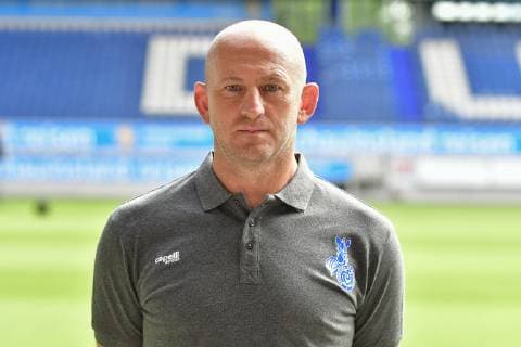 GER, official photo session portrait session portrait session MSV Duisburg head coach Thorsten Lieberknecht MSV Duisburg 3 Liga DFB, portrait session 2019 2020 landscape, landscape format nph Mauelshagen nph00321