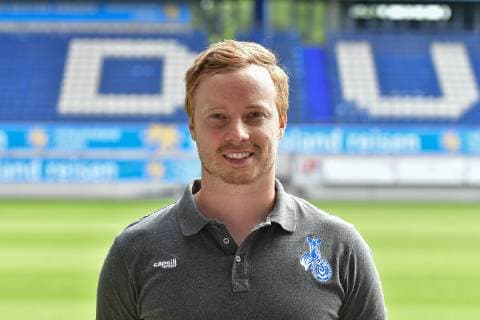 GER, official photo session portrait session portrait session MSV Duisburg Co Trainer Analyst Philipp Klug MSV Duisburg 3 League DFB, portrait session 2019 2020 landscape, landscape format nph Mauelshagen nph00321