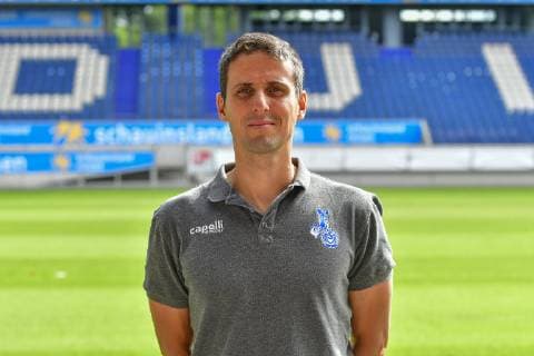 GER, official photo session portrait session portrait session MSV Duisburg Athletics Coach Miro Lusic MSV Duisburg 3 League DFB, portrait session 2019 2020 landscape, landscape format nph Mauelshagen nph00321