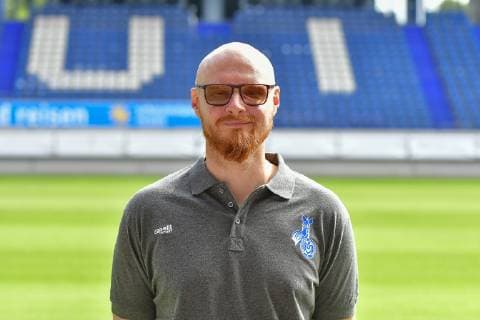 GER, official photo session portrait session portrait session MSV Duisburg physiotherapist Andreas Bühren MSV Duisburg 3 Liga DFB, portrait session 2019 2020 landscape, landscape format nph Mauelshagen nph00321
