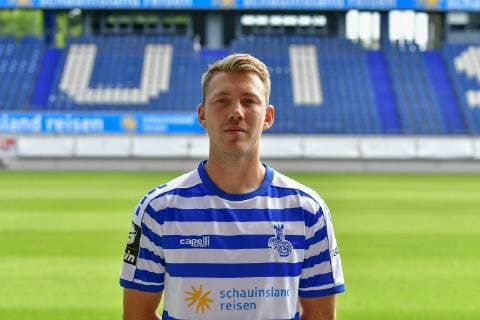 GER, official photo opportunity portrait opportunity portrait opportunity MSV Duisburg player Connor Krempicki MSV Duisburg 3 Liga DFB, portrait opportunity 2019 2020 landscape, landscape format nph Mauelshagen nph00321