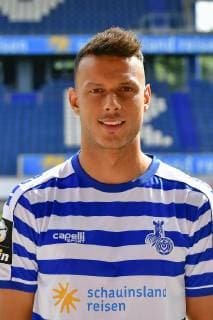 GER, official photo session portrait session portrait session MSV Duisburg player Petar Sliskovic MSV Duisburg 3 League DFB, portrait session 2019 2020 portrait, portrait format nph Mauelshagen nph00321