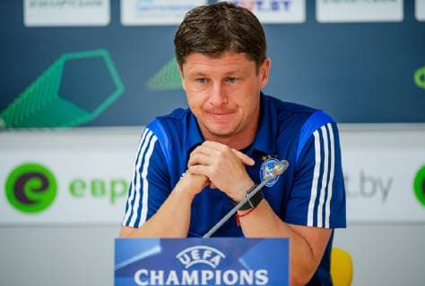 Borysow 09.07.2019 1 Runda eliminacji Ligi Mistrzow Bate Borysow - Piast Gliwice n z. Alyaksey Baha, trener Bate Fot. Irek Dorozanski NEWSPIX.PL --- Newspix.pl  190709ide275