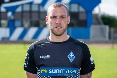 Timo Königsmann SV Waldhof Mannheim 3 League, portrait date 2019 2020 xozx