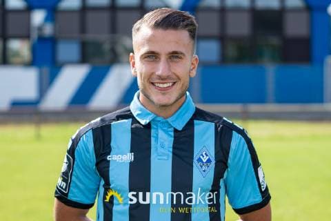 Mete Celik SV Waldhof Mannheim 3 League, portrait date 2019 2020 xozx