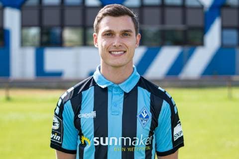 Raffael Korte SV Waldhof Mannheim 3 League, portrait date 2019 2020 xozx