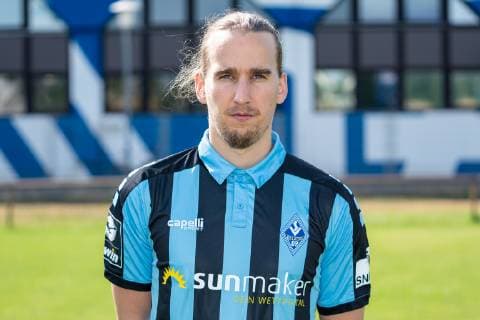 Jesse Weißenfels SV Waldhof Mannheim 3 League, portrait date 2019 2020 xozx