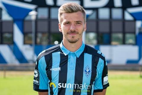 Maurice Deville SV Waldhof Mannheim 3 League, portrait date 2019 2020 xozx