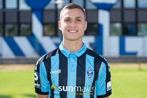 Gianluca Korte SV Waldhof Mannheim 3 League, portrait date 2019 2020 xozx
