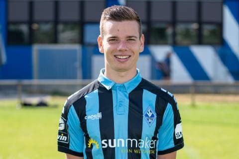 Jonas Weik SV Waldhof Mannheim 3 League, portrait date 2019 2020 xozx