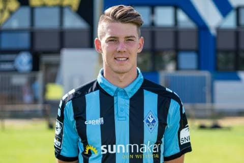 Florian Flick SV Waldhof Mannheim 3 League, portrait date 2019 2020 xozx