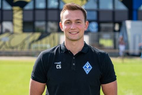 Cedric Schmidt Physiotherapist SV Waldhof Mannheim 3 League, portrait date 2019 2020 xozx