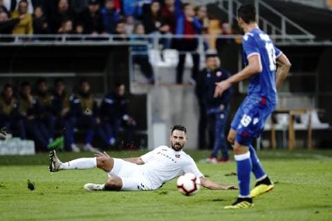 MARIAMPOL 09.07.2019 PIERWSZY MECZ I RUNDA ELIMINACYJNA LIGA MISTRZOW SEZON 2019 20: FK SUDUVA MARIJAMPOLE - FK CRVENA ZVEZDA BELGRAD --- UEFA CHAMPIONS LEAGUE FIRST QUALIFYING ROUND FIRST MATCH: SUDUVA MARIJAMPOLE - CRVENA ZVEZDA BELGRADE JOSIP TADIC FOT. PIOTR KUCZA FOTOPYK NEWSPIX.PL --- Newspix.pl  190709PYK0010