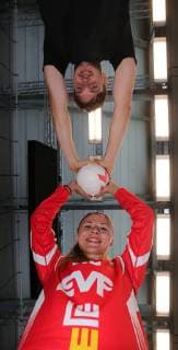 BAU 09 07 2019 Göppingen Handball Frisch Auf Göppingen Training kick-off, pair Daniel Rebmann and girlfriend Jamina Jankovic
