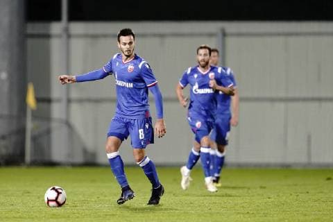 MARIAMPOL 09.07.2019 PIERWSZY MECZ I RUNDA ELIMINACYJNA LIGA MISTRZOW SEZON 2019 20: FK SUDUVA MARIJAMPOLE - FK CRVENA ZVEZDA BELGRAD 0:0 --- UEFA CHAMPIONS LEAGUE FIRST QUALIFYING ROUND FIRST MATCH: SUDUVA MARIJAMPOLE - CRVENA ZVEZDA BELGRADE 0:0 MIRKO IVANIC FOT. PIOTR KUCZA FOTOPYK NEWSPIX.PL --- Newspix.pl 190709PYK097
