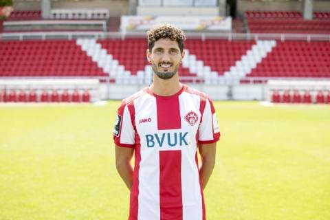 Fabio Kaufmann, FC Würzburger Kickers, 3 League, portrait date 2019 2020, Copyright: HMBxMedia xHeikoxBecker