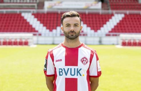 Albion Vrenezi, FC Würzburger Kickers, 3 League, portrait date 2019 2020, Copyright: HMBxMedia xHeikoxBecker