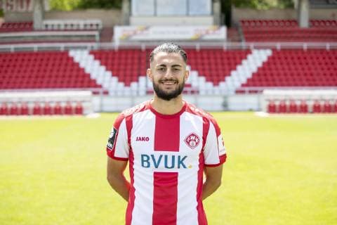 Hüseyin Cakmak, FC Würzburger Kickers, 3 League, portrait date 2019 2020, Copyright: HMBxMedia xHeikoxBecker